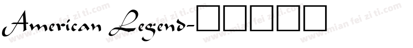 American Legend字体转换